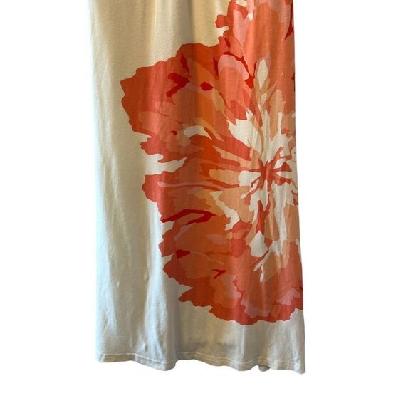 LE CHATEAU Strapless Cream & Floral Graphic Stretch Lined Dress XS - Picture 3 of 10